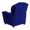 Flash Furniture Kids Recliner, 25" to 39" x 28", Upholstery Color: Blue BT-7950-KID-MIC-BLUE-GG - alternate 10
